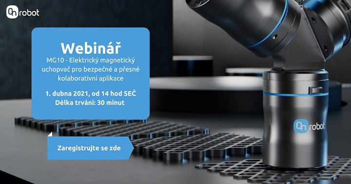 Webinář OnRobot: Představení nového produktu MG10 - Elektrického magnetického uchopovače