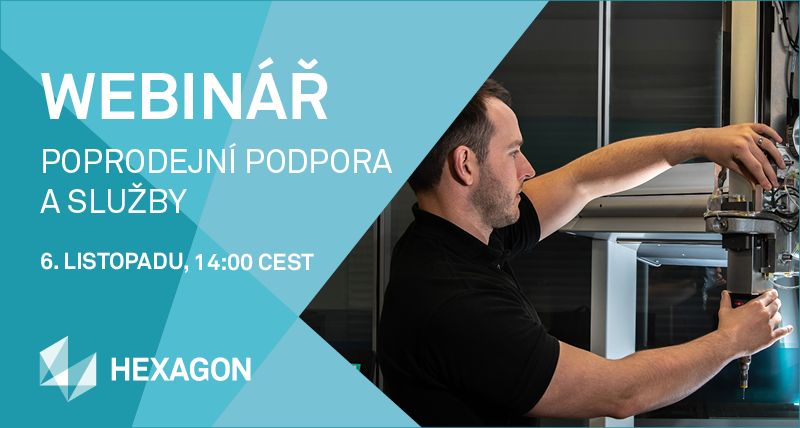 HEXAGON: Pozvánka na webinář o poprodejní podpoře a službách pro 3D měřicí systémy