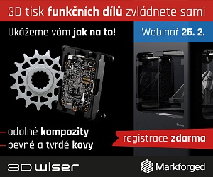 3D tisk pevných kompozitů a kovů Markforged