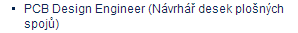 PCB Design Engineer (Návrhář desek plošných spojů)