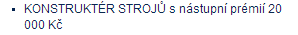 KONSTRUKTÉR STROJŮ s nástupní prémií 20 000 Kč