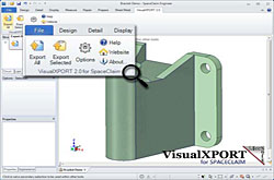 VisualXPORT SpaceClaim-1427
