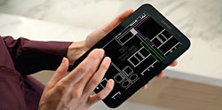 Autodesk AutoCAD WS na samsung galaxy tablet 1115