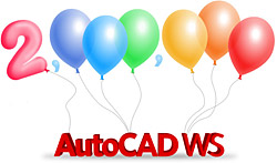 2 milióny uživatelů AutoCAD WS -1132