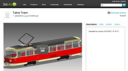 3dvia Tatra Tram -1136
