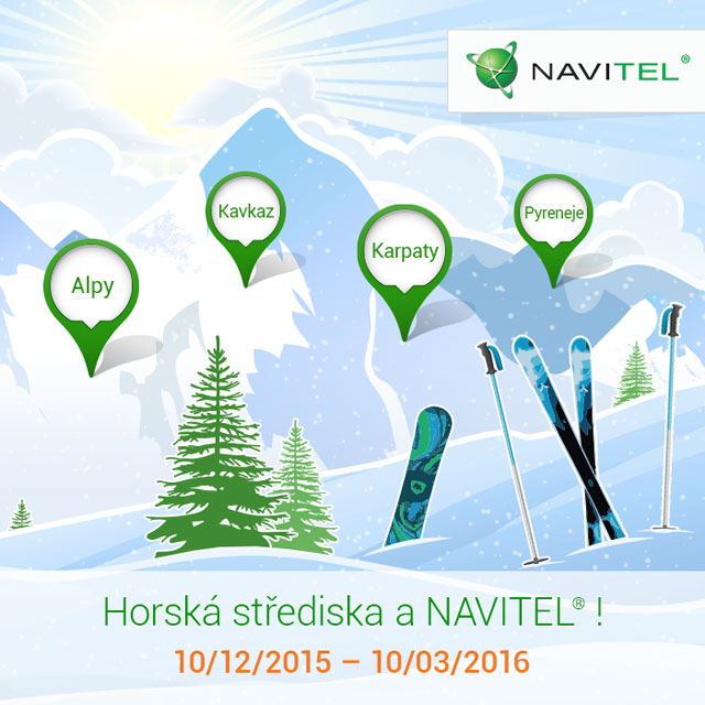 Plakátek nabídky navigačmích mapí Navitel (Zdroj: Navitel) Navitel-Horska-strediska 2015-1550