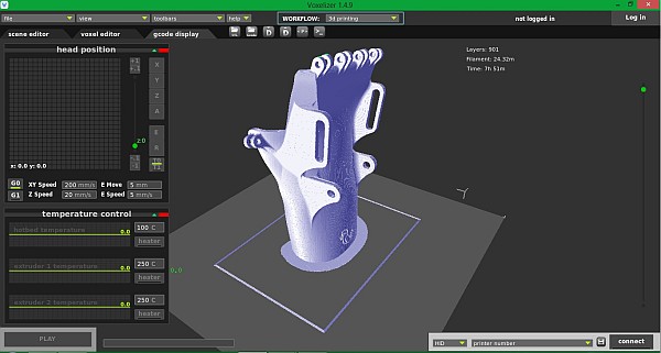 3D orteza design Voxelizer