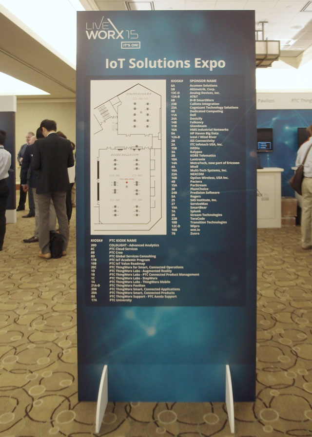 Poměrně rozsáhlá byla expozice partnerů, kteří představovali praktické použití IoT (foto KH) LiveWorxP5054816-1-1606