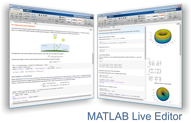 MATLAB Live Editor (zdroj: Humusoft) MATLABLiveEditor-1616