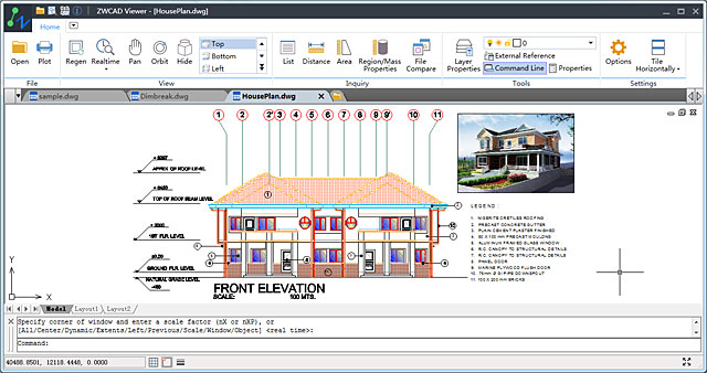 zwcad viewer-plan domu-1614