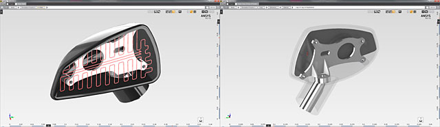 Vizualizace návrhu v prostředí ANSYS AIM (zdroj: SVS FEM) zrcatko1a2-1646