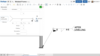 Onshape svarovany ram-1724