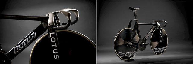 Další pohledy na závodní kolo pro OH 2020 (zdroj: HopeLotus British Cycling) Lotus-forks-and-handlebars