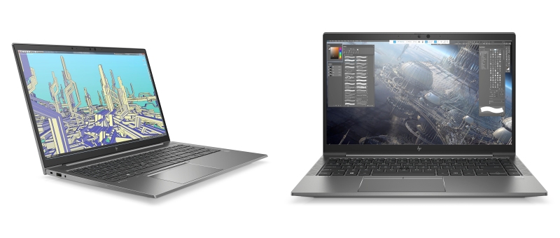 Hotebooky HP ZBook Firefly 15 (vlevo) a 14 (zdroj: HP Inc) ZBook Firefly 15 a 14-2101