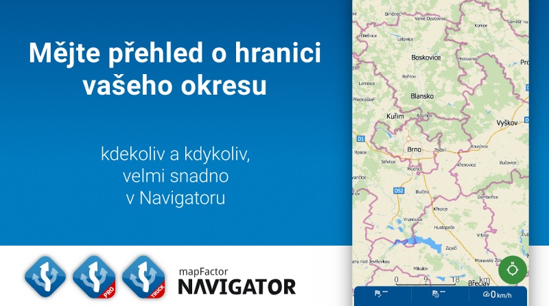 MapFactor Navigator promo okresy-2109