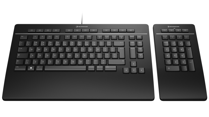 3Dconnexion Keyboard-Pro-with-Numpad US-International-2141