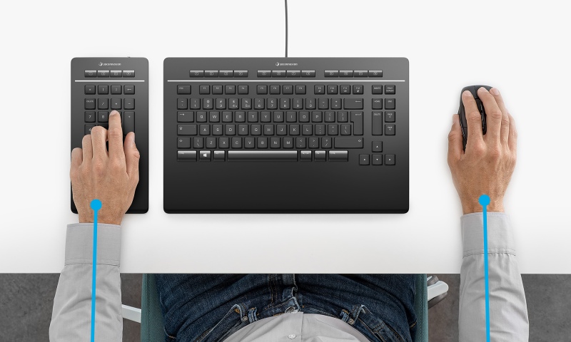 3Dconnexion Workflow-Number-Entering Keyboard-Pro-with-Numpad-US-INT-2141