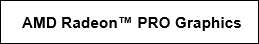 AMD Radeon PRO Graphics