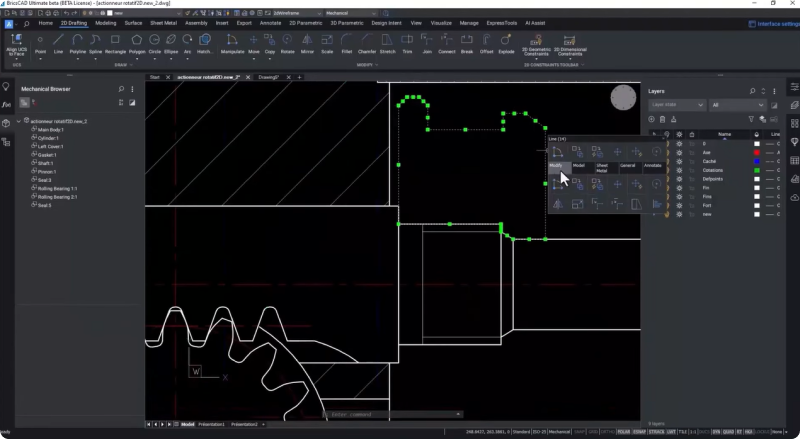 2D BricsCAD Mechanical-2349