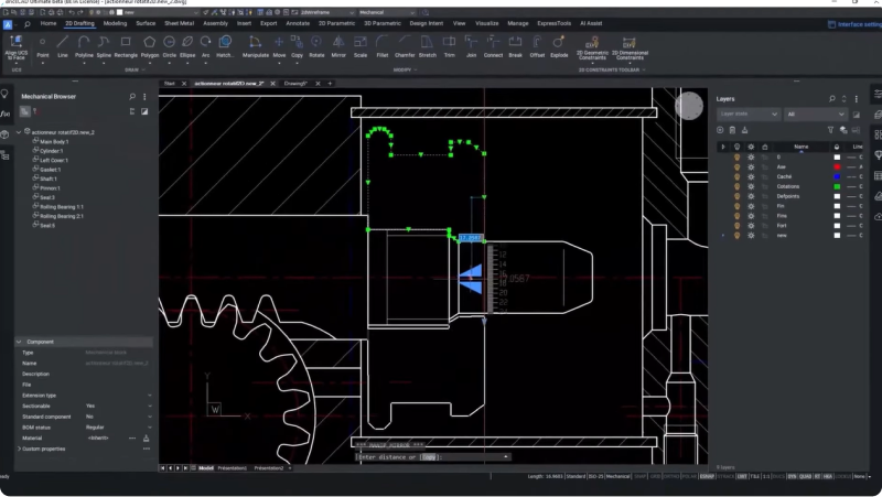 Mirror in BricsCAD Mechanical-2349