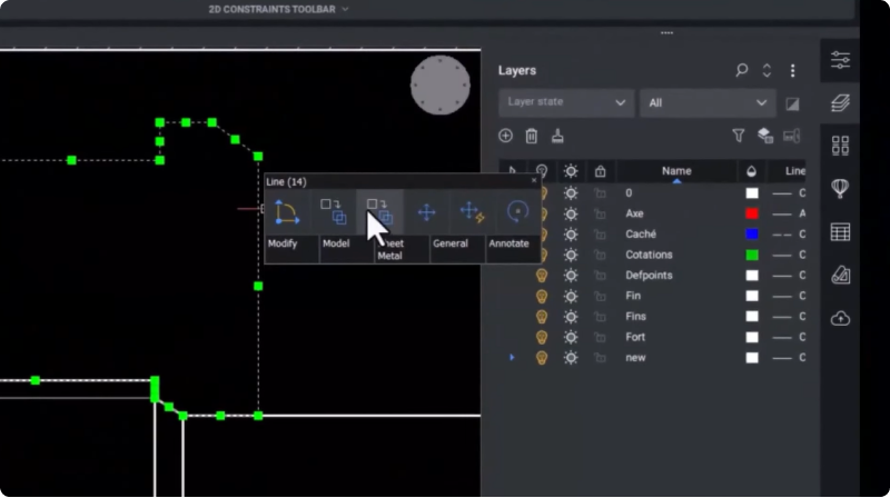 Quad in BricsCAD Mechanical-2349