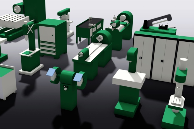 Ve výuce byly připraveny také data strojového parku s využitím PLM nástrojů (zdroj: Petr Fořt) firma2025 02-2544