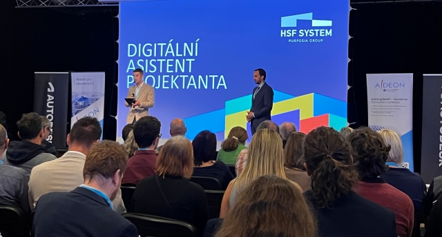 Na říjnové konferenci BIM OPEN 2025 vystoupil projektant Ondřej Černík (zdroj: HSF System) Foto HSF System Konference BIM OPEN Ondrej Cernik-2545