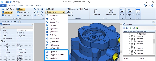 Přidány nové možnosti zobrazení pro zobrazení 3D modelu (zdroj: CADSoftTools) Obr1-view-options-2548