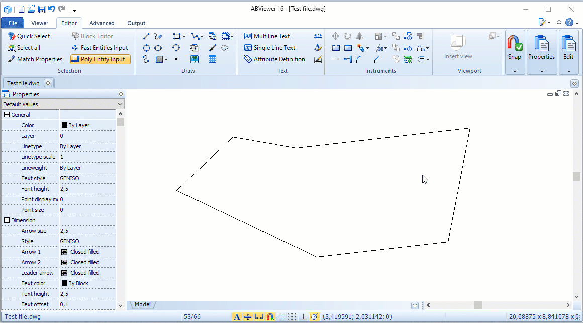 Přidán nástroj Offset pro vytváření soustředných kruhů a hranic ve specifikované vzdálenosti od vybraného objektu (zdroj: CADSoftTools) Obr6-offset-2548