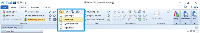 Přidán nástroj Polygon pro vytváření různých typů polygonů (zdroj: CADSoftTools) Obr7-polygon-2548