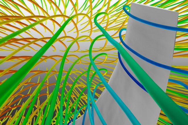 Simulace snížení indukovaného odporu s využitím virtuální prezentace (zdroj: Petr Fořt) proudeni 003-2545