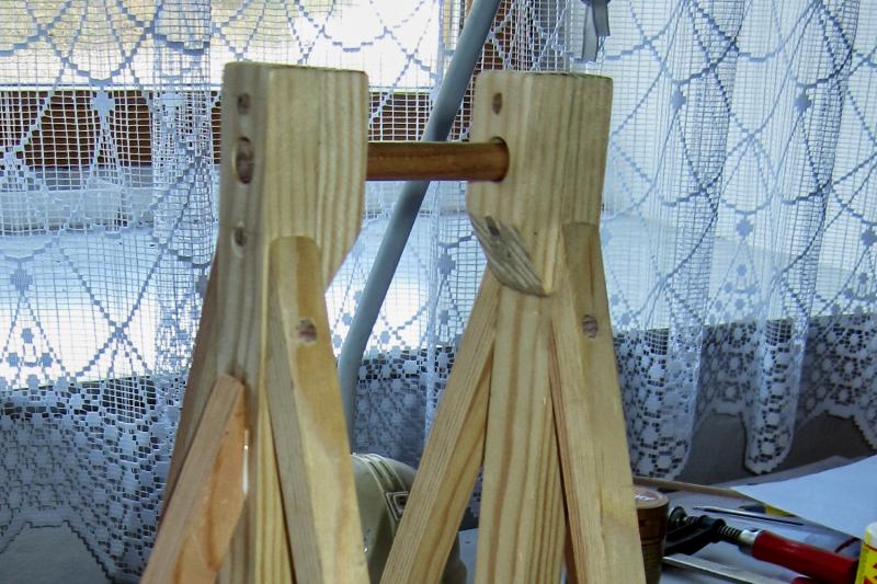 Fotografie z výroby trebuchetu (zdroj: Petr Fořt) treb007-2547