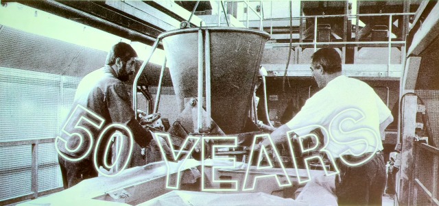 Snímek ze začátků prací s materiálem Granitan (zdroj: STUDER) Granitan-50let-2608