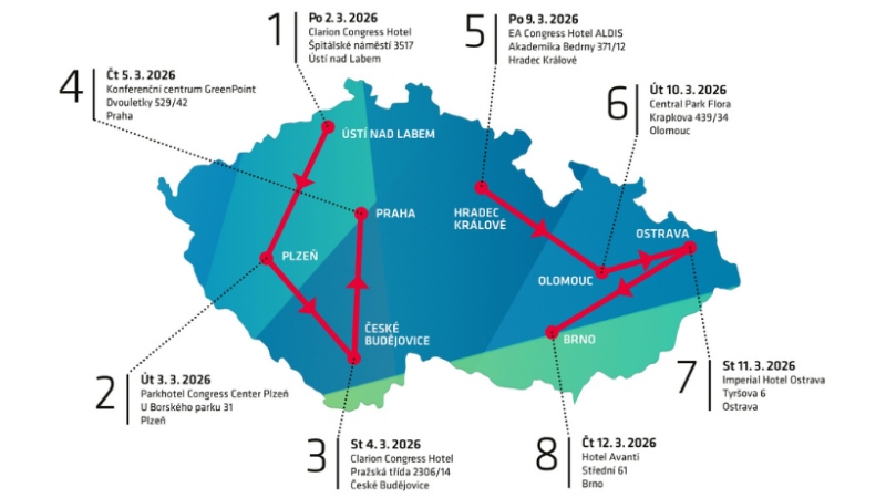 Mapa Leica Tour 2026-2606