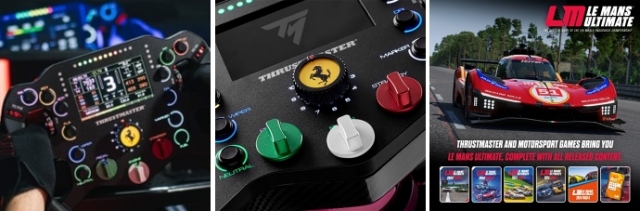 S koupí volantu dostane zákazník také základní hru Le Mans Ultimate (zdroj: Guillemot Corporation) Thrustmaster volant-6-7-8-2625