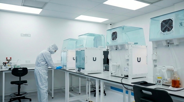 Zařízení Bioactivx pro 3D tisk v čistých prostorách v Singapuru, vybudované na platformě 3D tisku UltiMaker za účelem podpory výroby produktu Bioactiv Matrix schváleného Úřadem pro zdravotní standardy (HSA) /zdroj: UltiMaker/ UltiMakerBioactivx-pic1-2638
