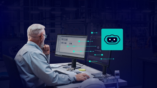 Siemens Eigen Engineering Agent (zdroj: Siemens) aiengineeringkeyvisualmaletwoscreens2026-2636