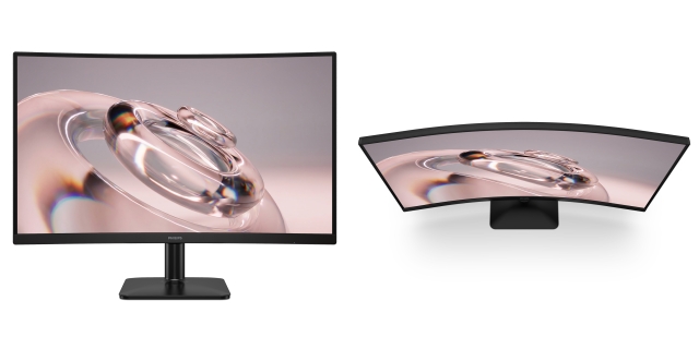 Pohled na monitor 27E3C2500 zepředu a na 32E3C2500 shora (zdroj: Philips Monitors) 27E3C2500 27E3C2200-2643