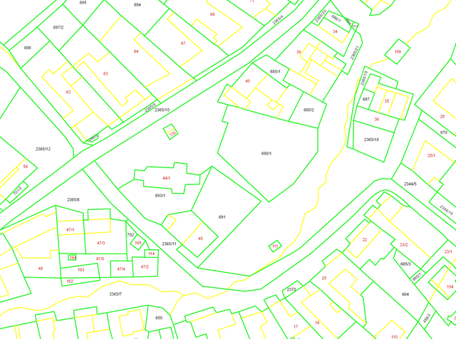 účelová katastrální mapa Účelová katastrální mapa účelová katastrální mapa