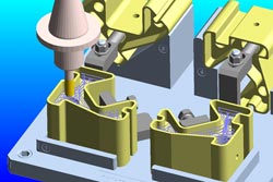 2.5 D obrábění na modelu v prostředí EdgeCAM
