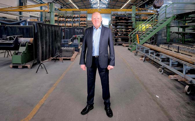Thomas Nagel, provozní a digitální ředitel firmy Claudius Peters ve firemním sídle v Buxtehude poblíž německého Hamburku.