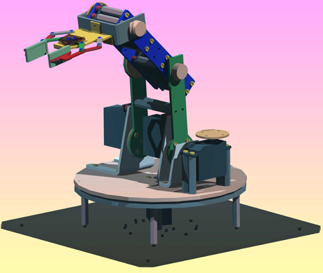3D model manipulátoru StanleyBot1