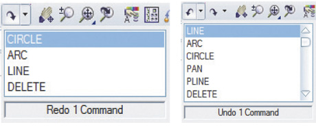 ZWCAD 2009 redo a undo
