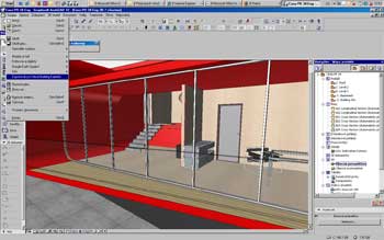 Po instalaci Virtual Building Exportního doplňku přibude do ArchiCADu funkce Exportovat pro Virtual Building Explorer.