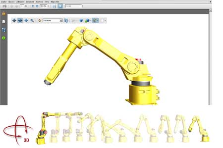 3D PDF - Mechanická ruka