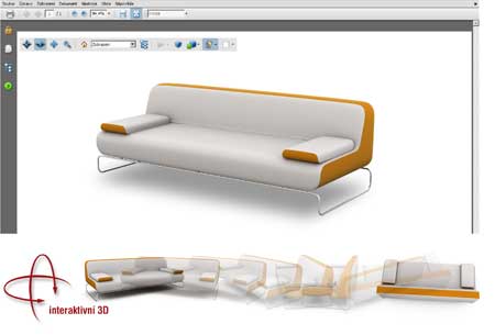 3D PDF - Sedačka