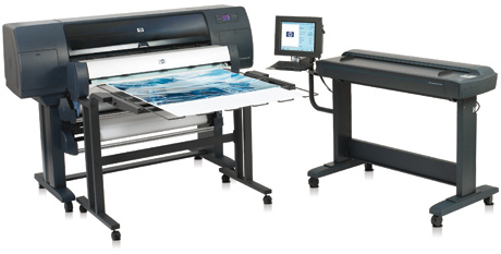 HP DesignJet 4520 MFD-HD s výstupním stolem