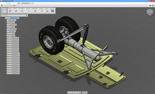 Autodesk Fusion 360 dokáže již zpracovávat složitější sestavy