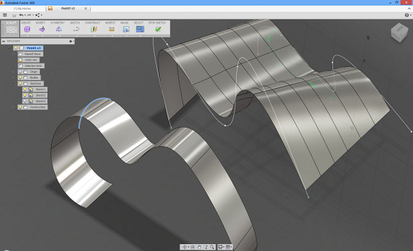 Plochy jsou v Autodesk Fusion zastoupeny zajímavými nástroji