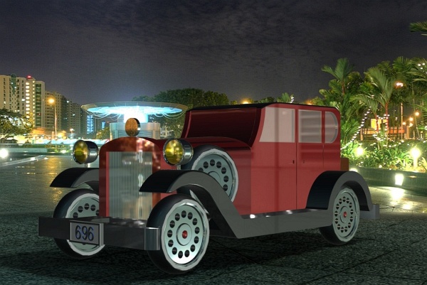 Obr. 3 Model z obrázku 1, vizualizovaný v Autodesk ShowCase